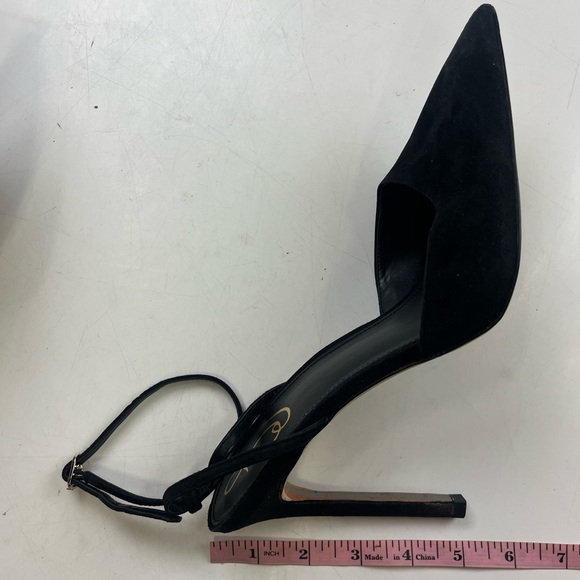 Sam Edelman Bianka Slingback Heel in Black Suede - Size 10 - G83-8 - Picture 7 of 8